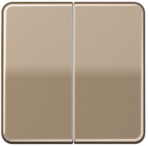 Лицевая панель Jung CD500 для 2-кл. выключателя светлая бронза картинка